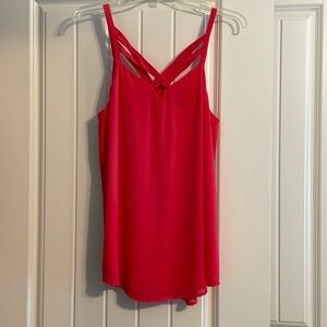 Pink coral naked zebra tank top. Size medium top.